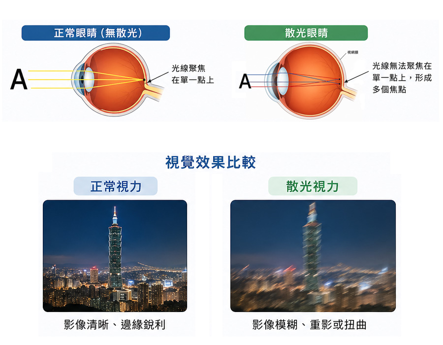 眼睛散光問題